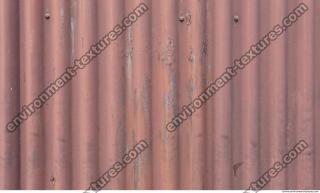 Photo Texture of Metal Corrugated Plates Painted